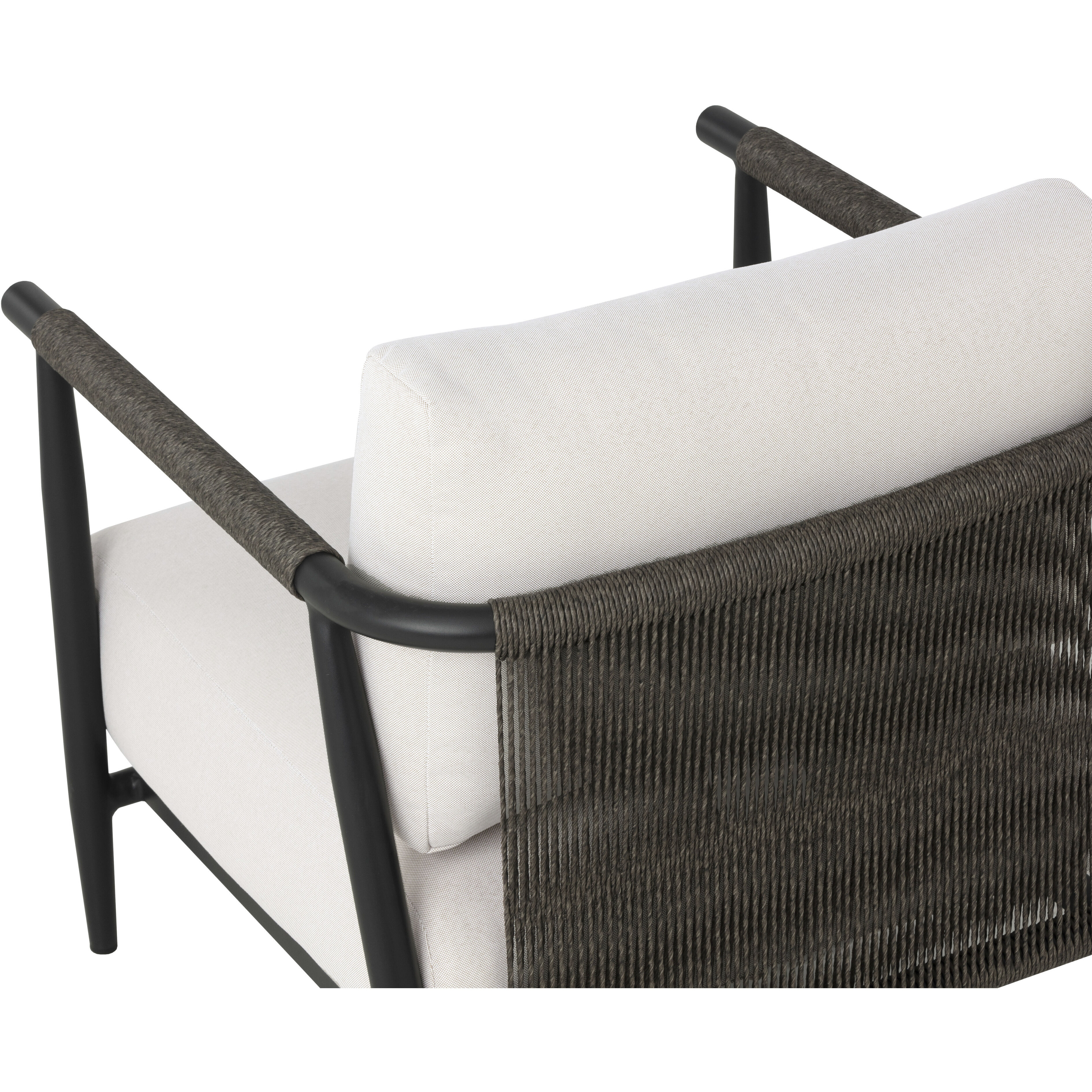 Muros Black / Palazzo Cream Outdoor Lounge Chair